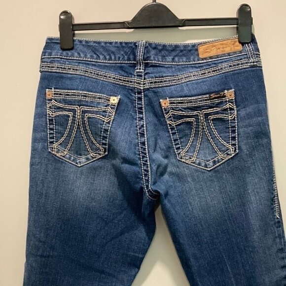 Seven7 Blue Straight Leg Blue Jeans size 10​​​​​​​​ - Picture 8 of 15